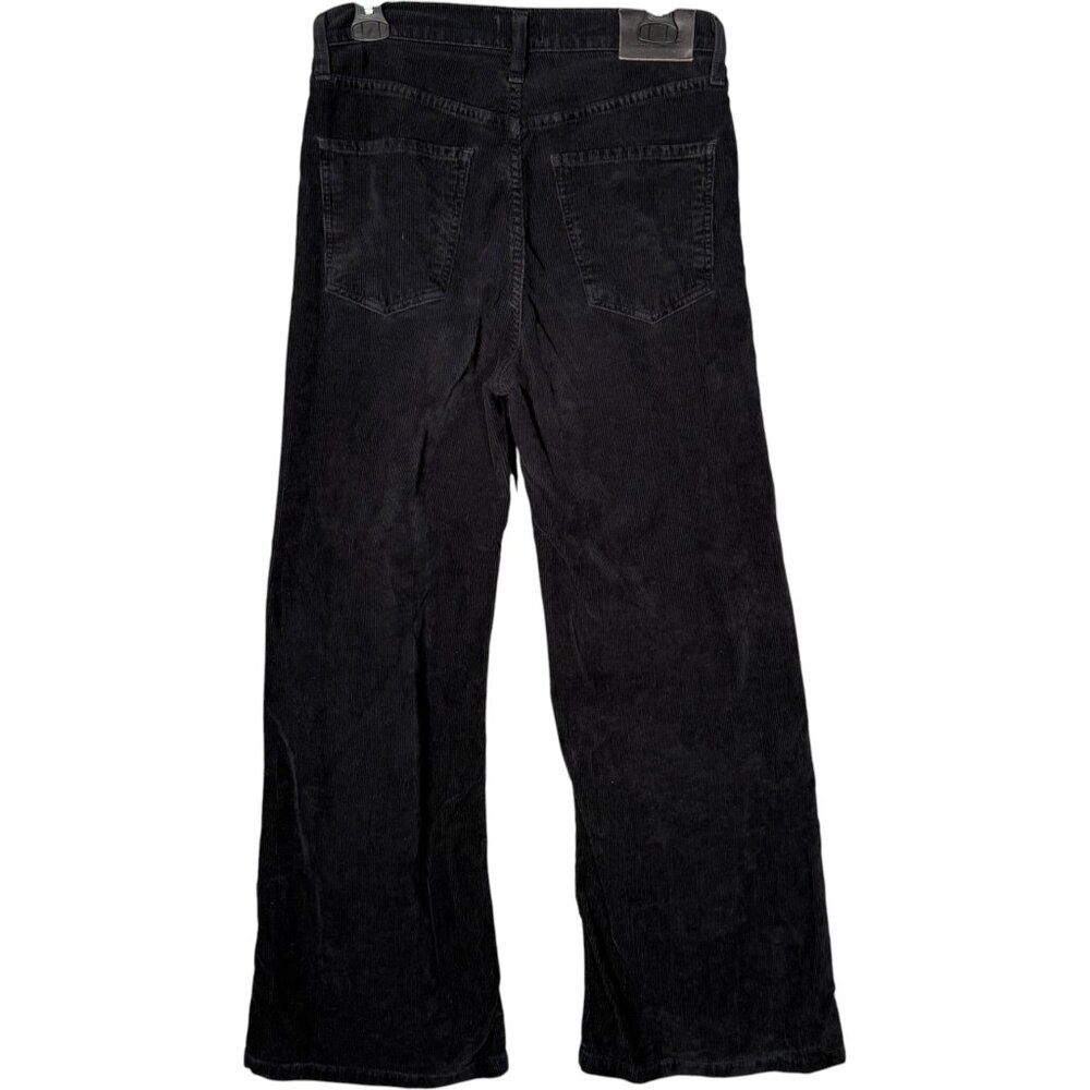 Citizens of Humanity Paloma High Rise Wide Leg Pants Black Corduroy 26 - Picture 2 of 10